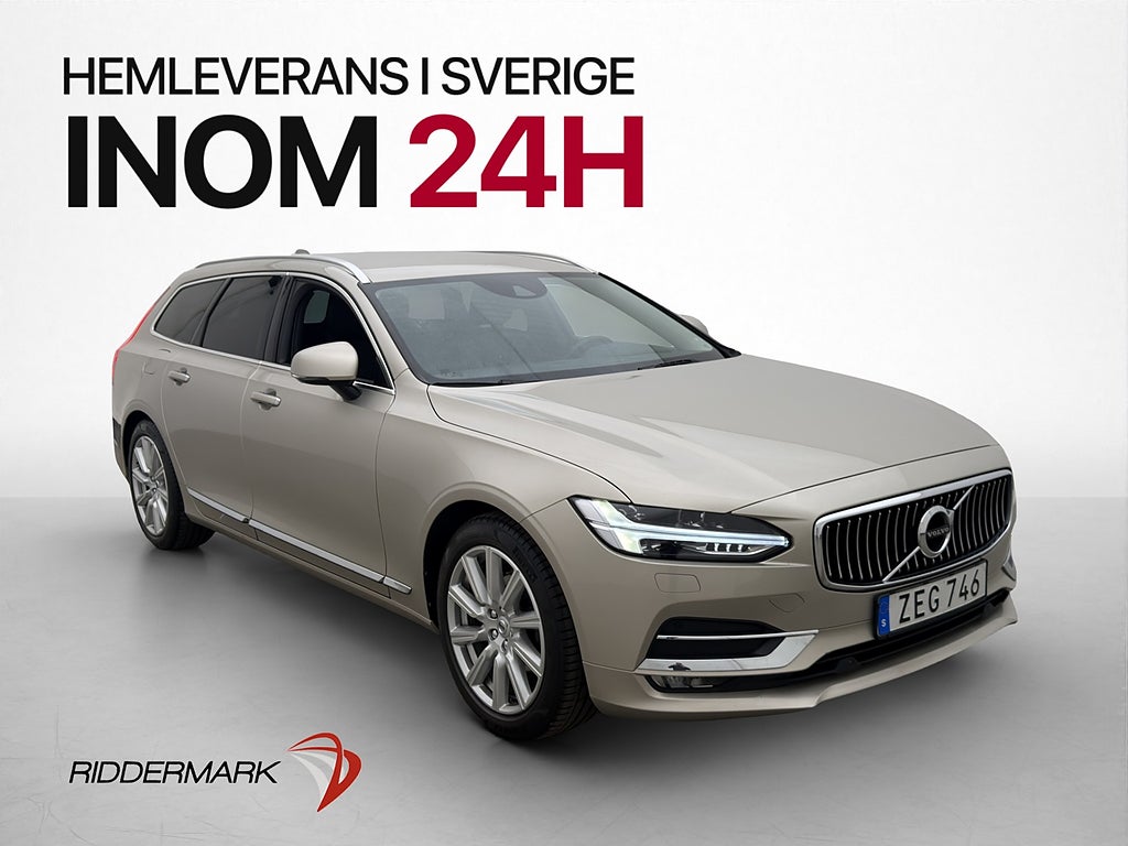 Volvo V90 D4 190hk Inscription VOC Värmare B-Kamera Läder