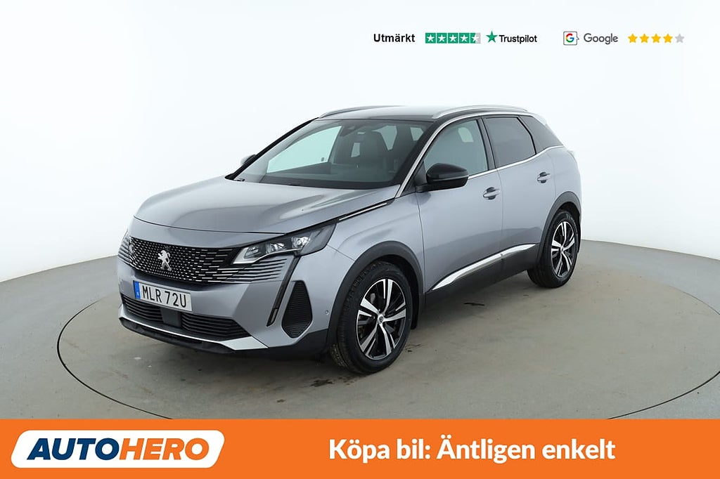 Peugeot 3008 1.5 Blue-HDi GT / 360, Dragkrok, CarPlay