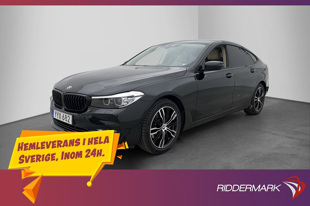 BMW 630 I Gran Turismo 258hk Pano Navi Läder Kamera CarPlay