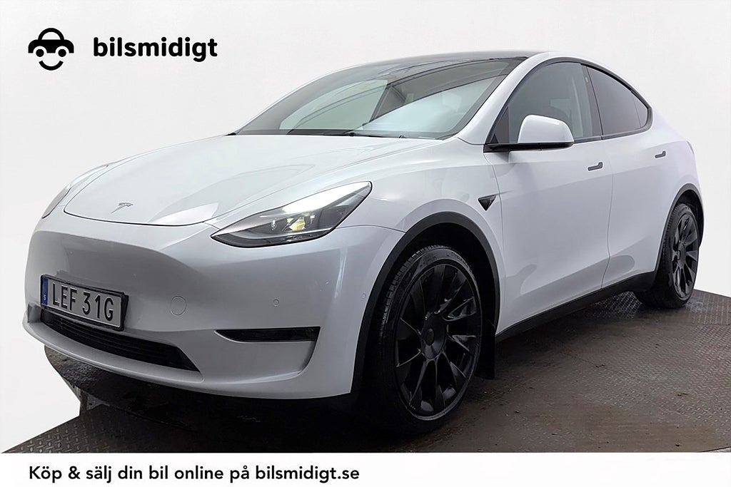 Tesla Model Y Long R AWD Drag Pano Läder Navi Premiumljud VPump 514hk