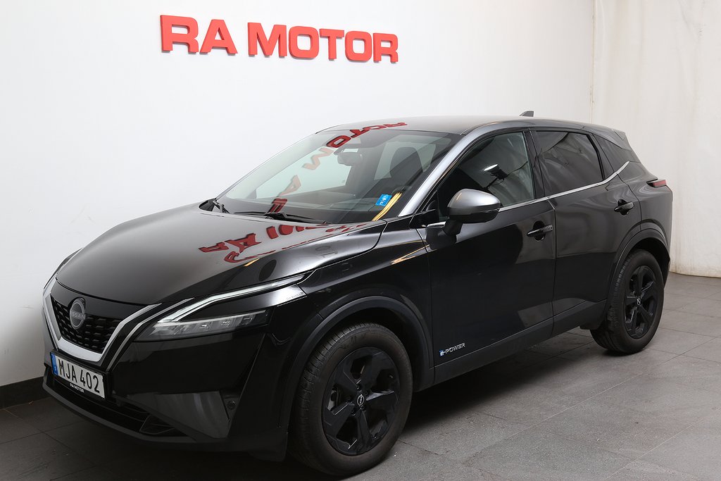 Nissan Qashqai e-POWER 190hk Black Edition 2-tone 360° Moms 2024