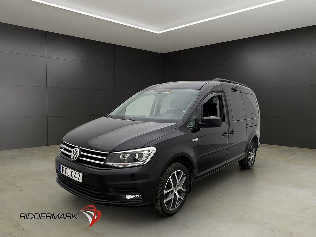 Volkswagen Caddy Maxi Life 4M Värm 7-Sits Skinn Dragkrok PDC