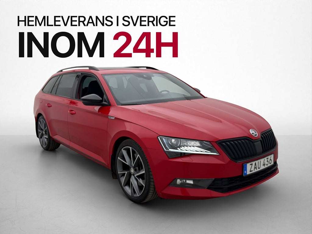 Skoda Superb TSI 280hk 4x4 Sportline Värm Kamera Pano Canton