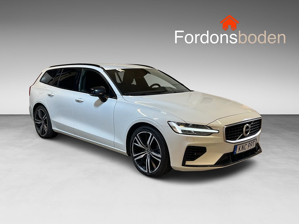 Volvo V60 Recharge T6 AWD R-Design Skinn H/K Drag B-Kamera 340hk