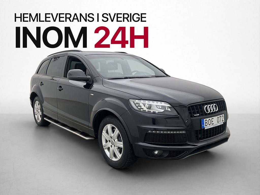 Audi Q7 3.0 TDI V6 quattro S-Line 7-Sits Pano Drag Värm BOSE