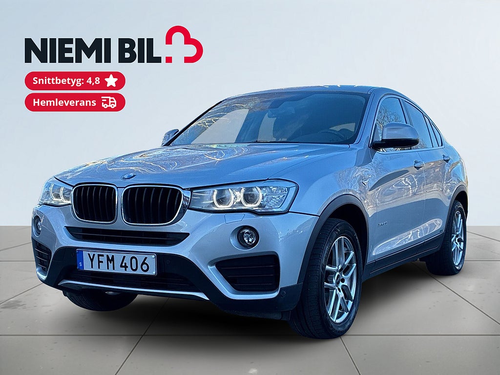 BMW X4 xDrive Dragkrok/SoV-Däck/Rattvärme/Navigation/Psensorer
