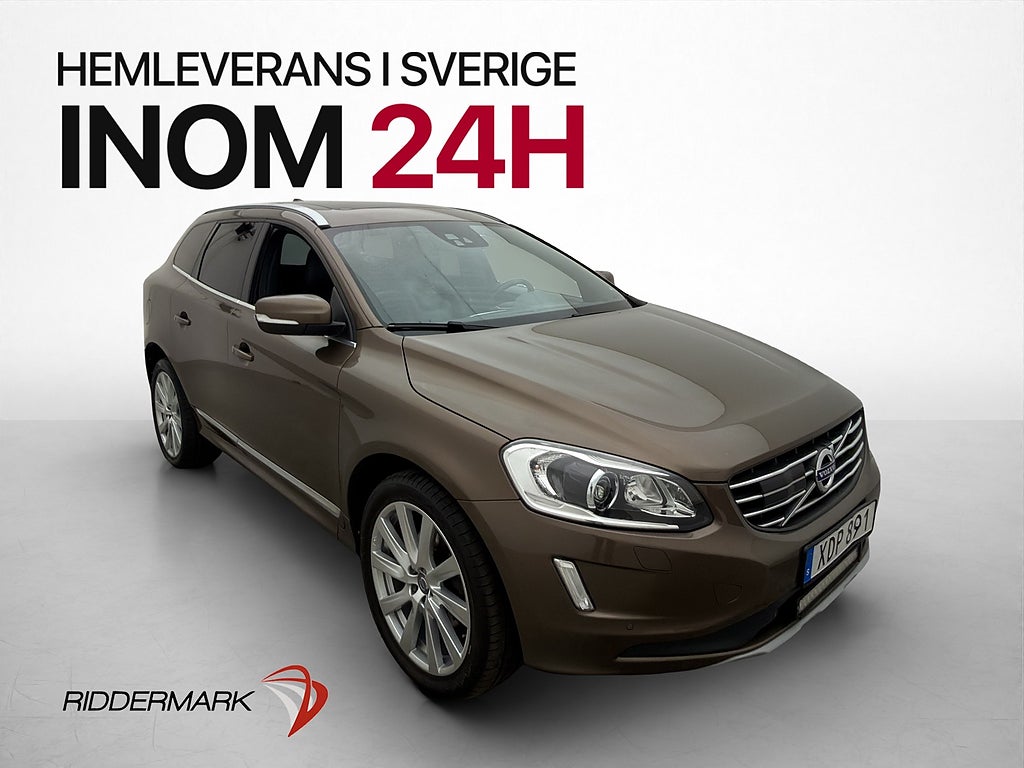 Volvo XC60 D4 AWD 190hk Summum Pano Kamera Drag Soft Läder