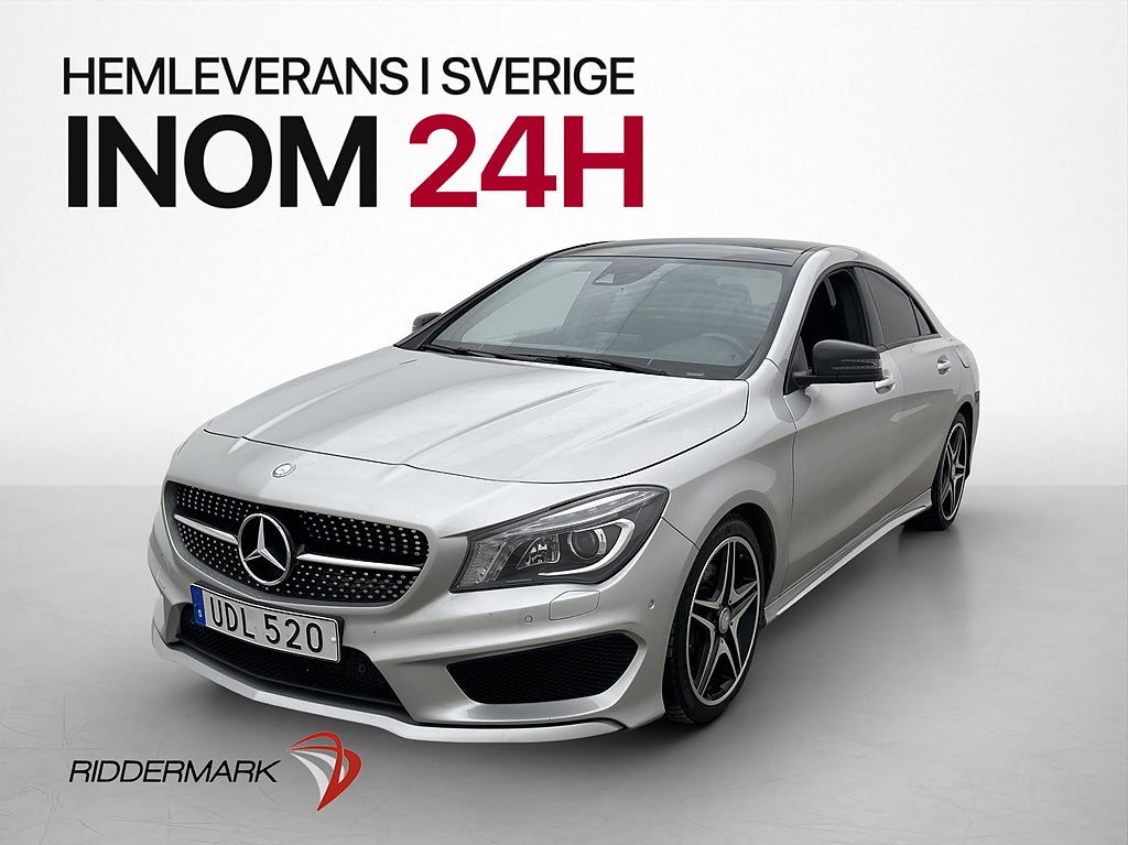 Mercedes-Benz CLA 220d AMG Sport Night Pano Kamera Halvskinn