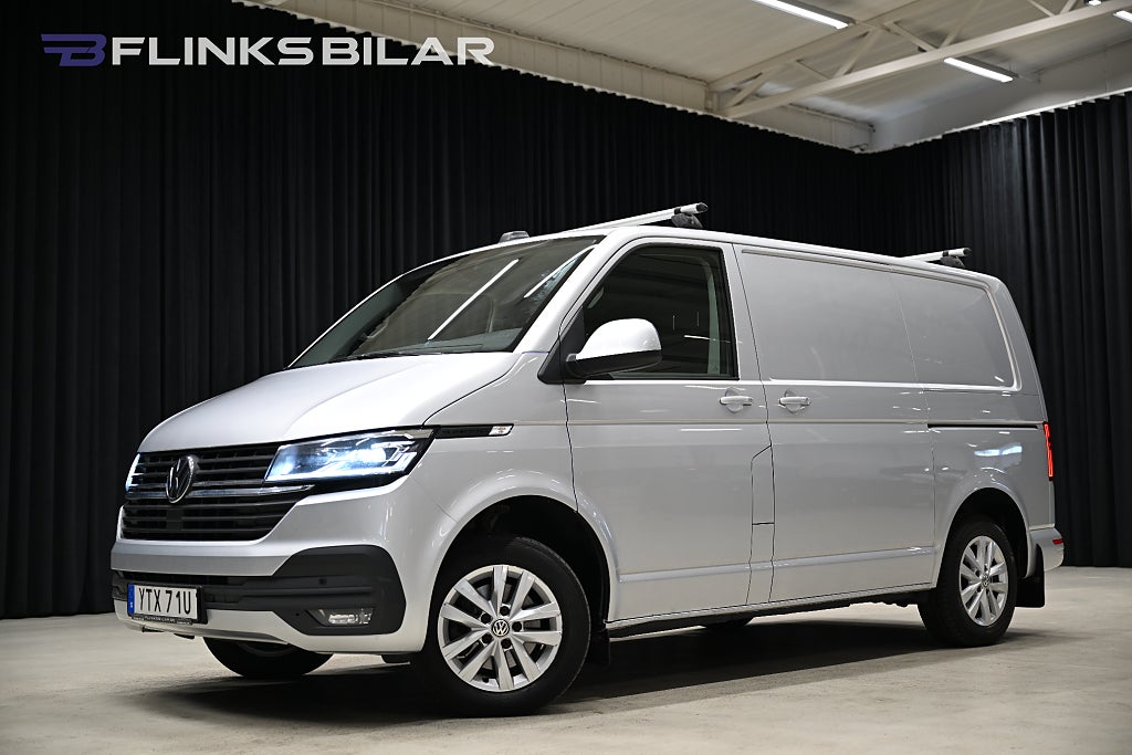 Volkswagen Transporter DSG 150HK Drag|Värmare|Nedlackad|LED|Dubbeldörr|SeUtr!!