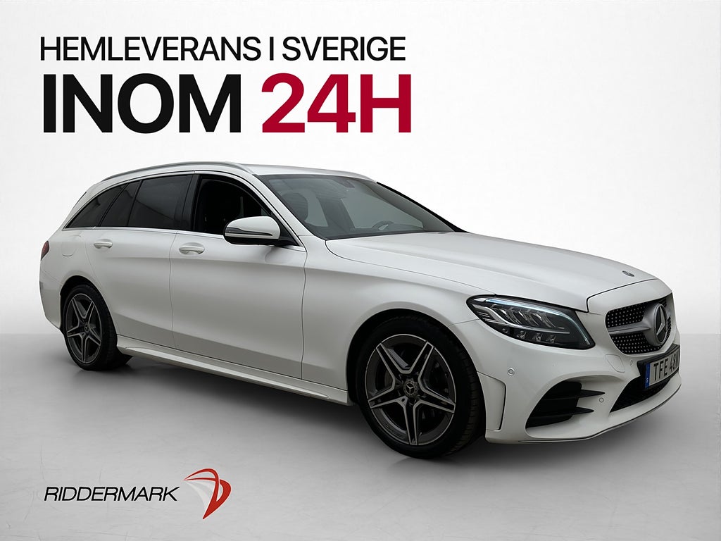 Mercedes-Benz C 220 T d 194hk AMG B-Kamera Navi Skinn Drag