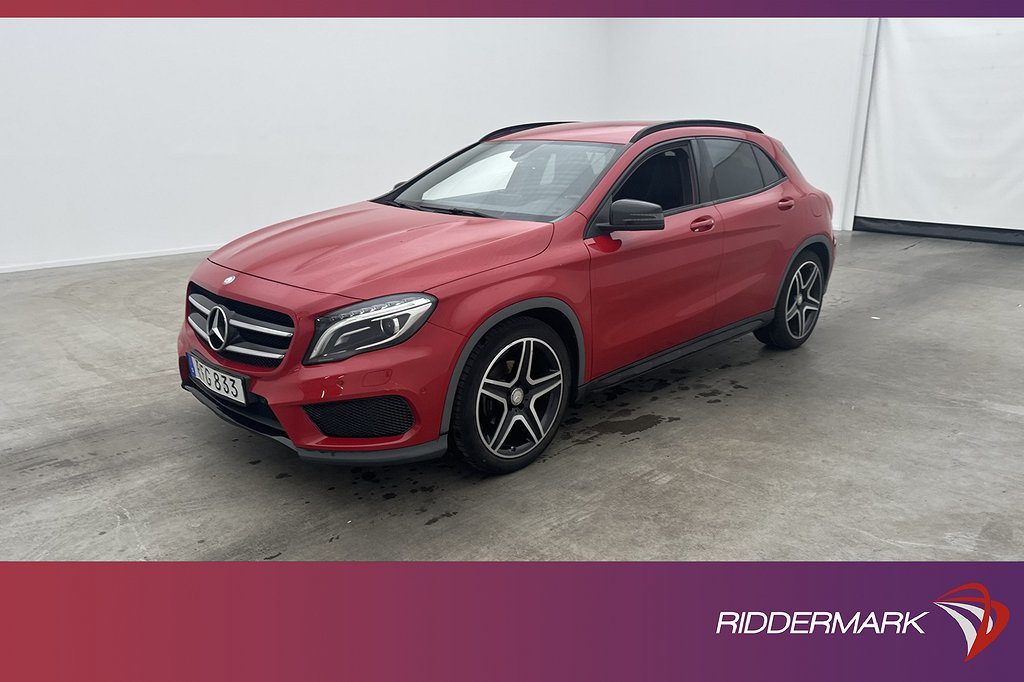 Mercedes-Benz GLA 180 122hk AMG Night Sensorer Halvskinn