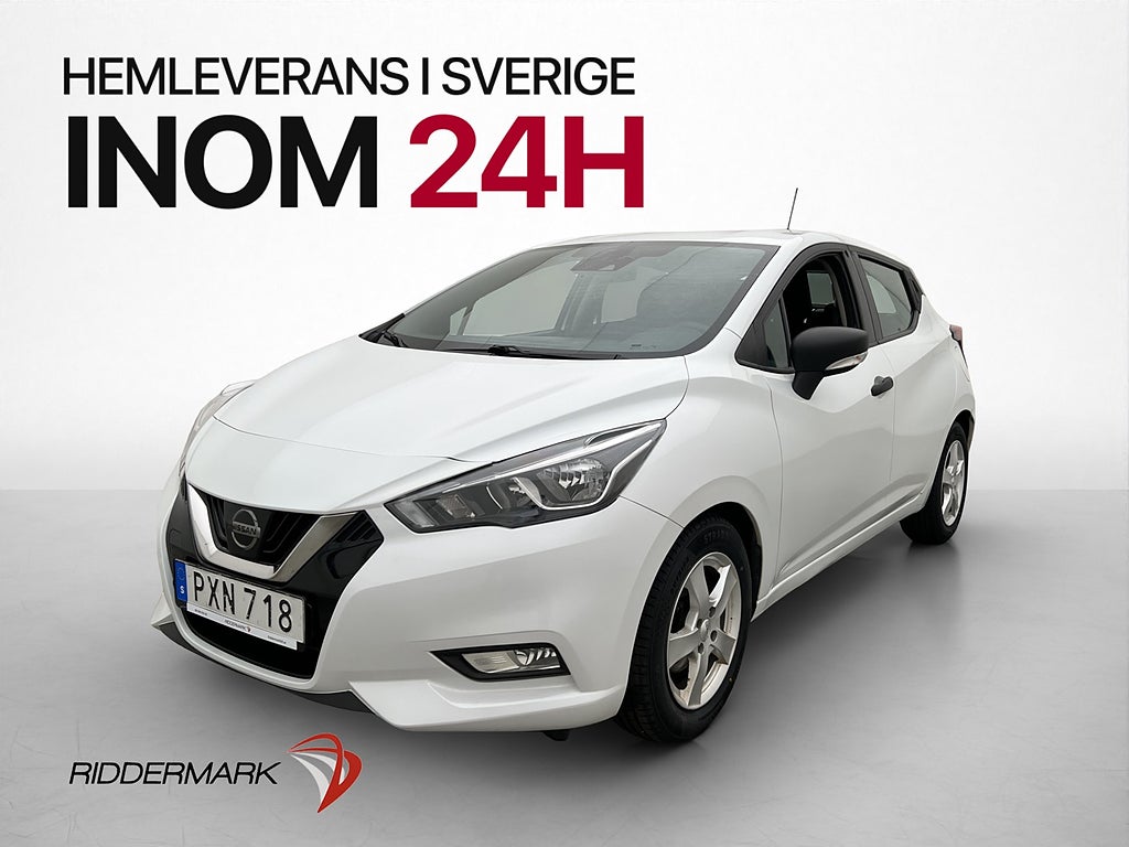 Nissan Micra 1.0 71hk Bluetooth Farthållare Låg-Skatt