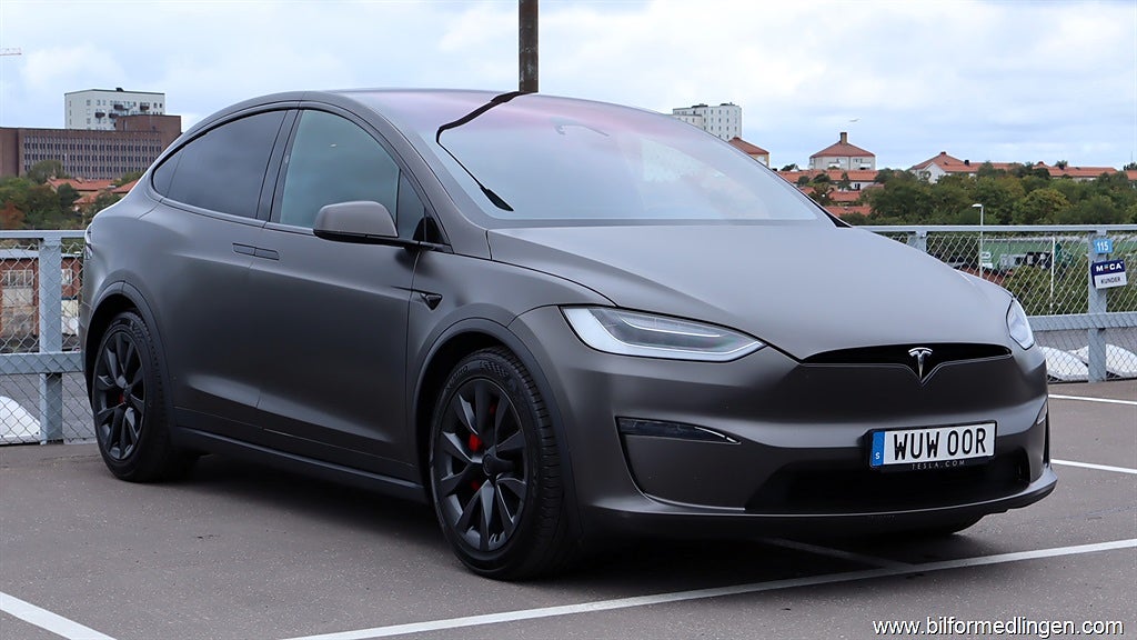 Tesla Model X Plaid AWD 1020hk S/V-hjul 1 ägare Moms