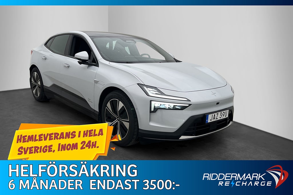 Polestar 4 Long Range Single Motor 100 kWh Dragkrok Pano 360