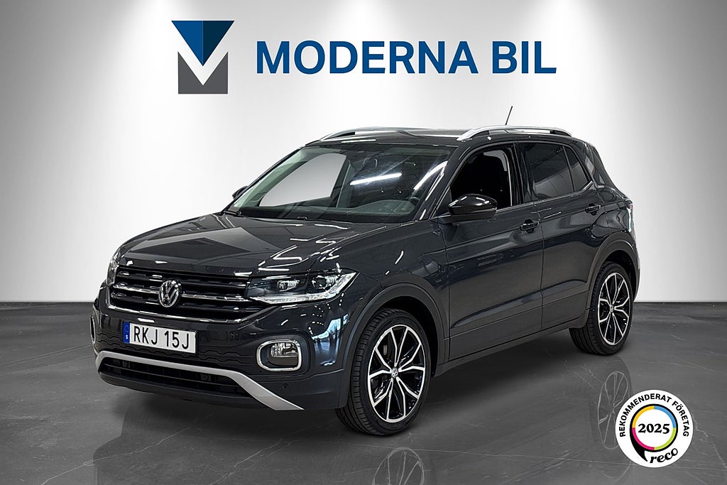 Volkswagen T-CROSS 1.0 TSI Automat Backkamera P-sensorer Nyservad 18Tum