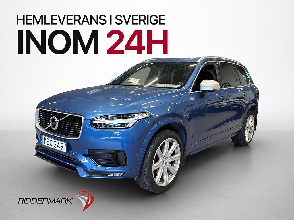 Volvo XC90 T6 320hk AWD R-Design Pano B&W 7-Sits Drag VOC