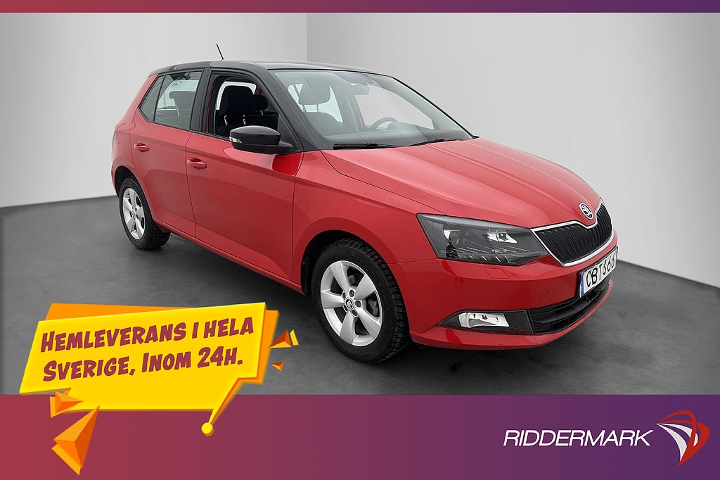 Skoda Fabia TSI 90hk Style 2-Brukare CarPlay P-Sensorer