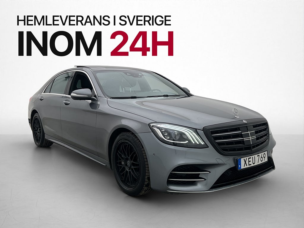 Mercedes-Benz S 400d Long 4M 340hk AMG Pano D-Värm Burm 360°