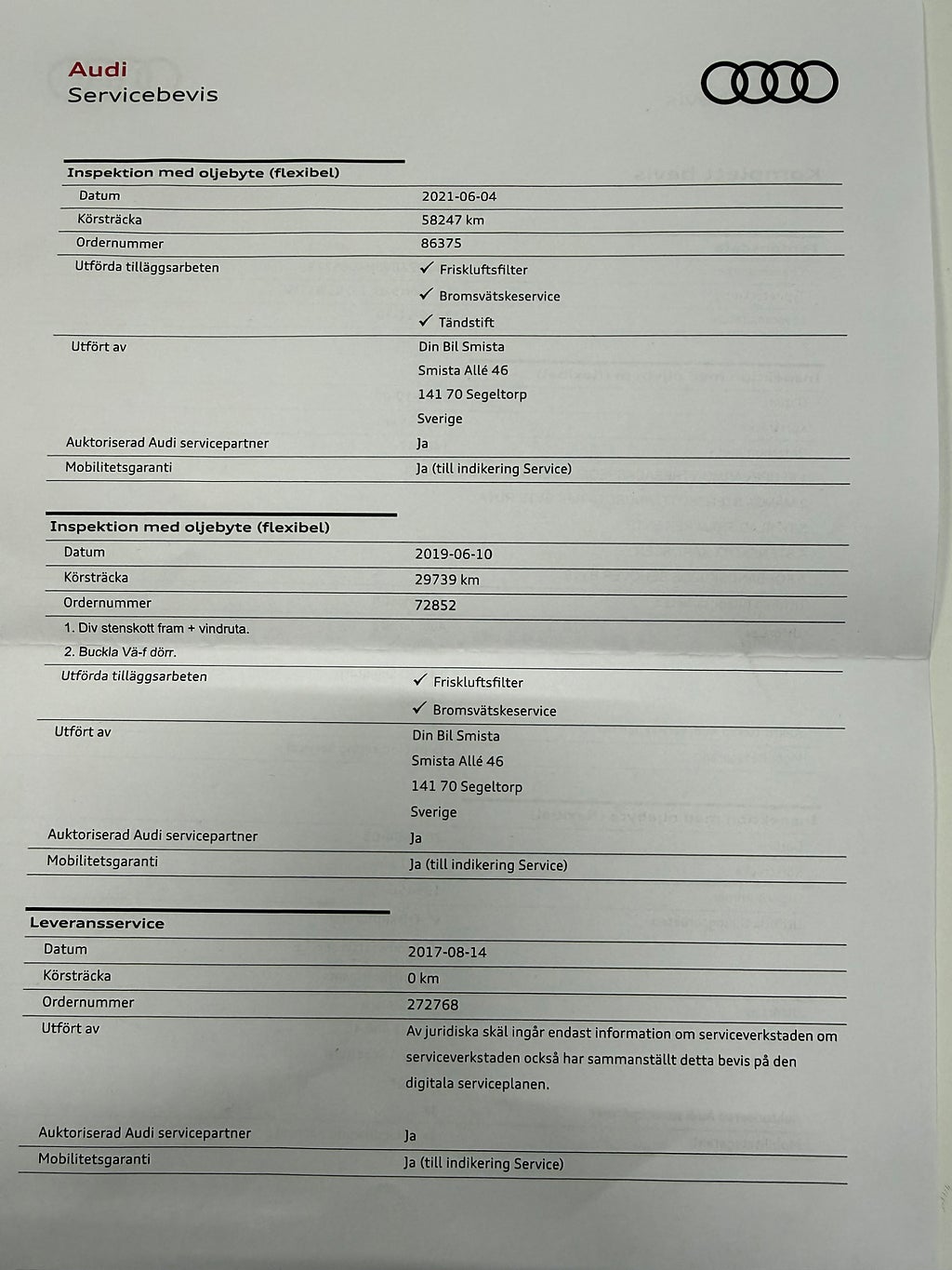 Audi A3 Sportback 1.0 TFSI S Tronic Comfort 1 Ägare - miniatyr 18