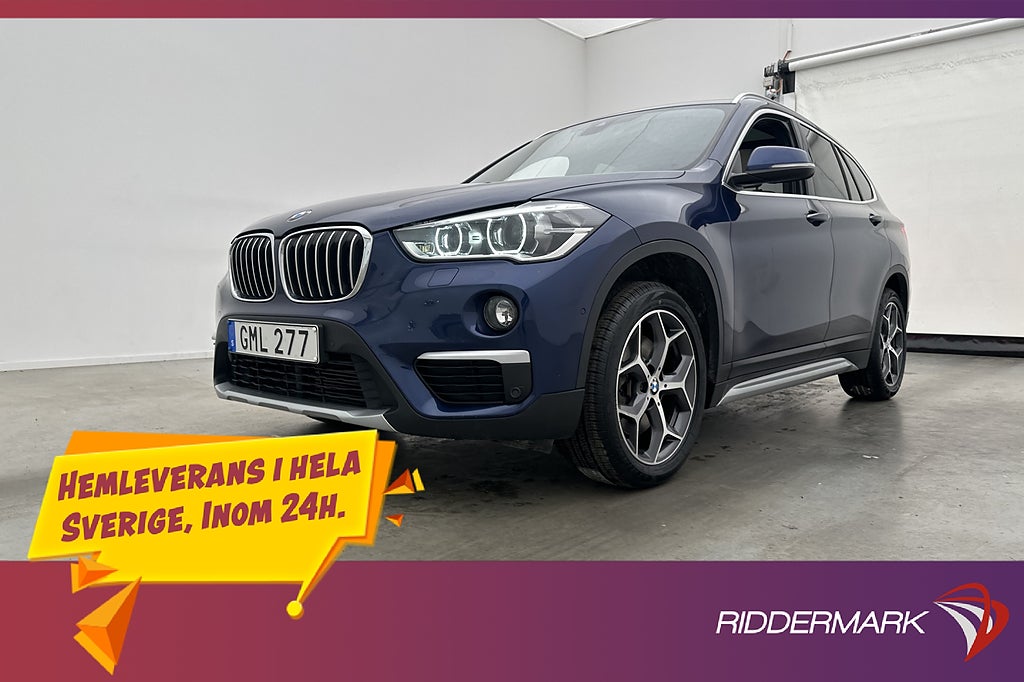 BMW X1 XDrive20d X-Line M/K-Värmare Pano Drag Kamera Navi