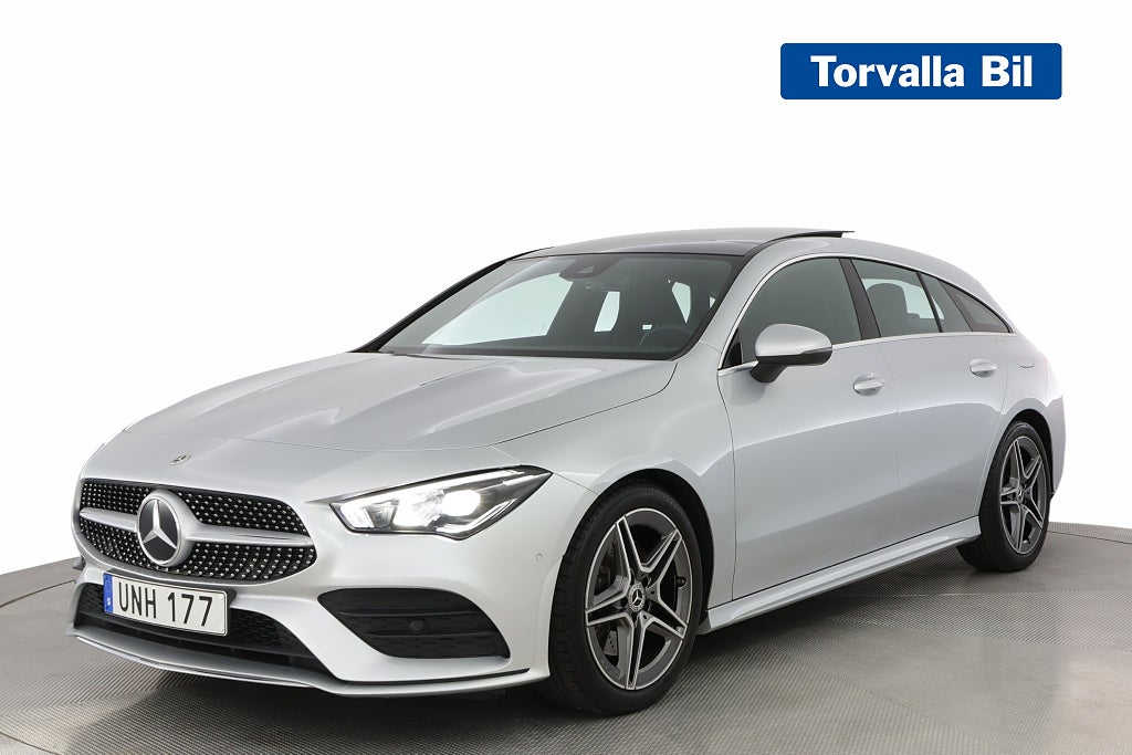 Mercedes-Benz CLA 200 SB 7G-DCT AMG 1Ägare Pano Drag Navi Ny Servad