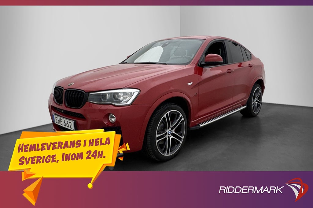 BMW X4 xDrive30d 258hk M Sport Navi HiFi Dragkrok Surround
