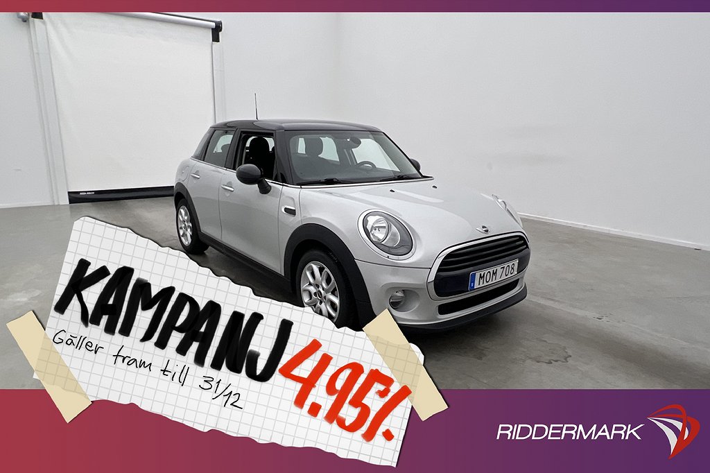 MINI Cooper 5-dr 136hk Pepper Sensorer Låg-Ska 4,95% Ränta