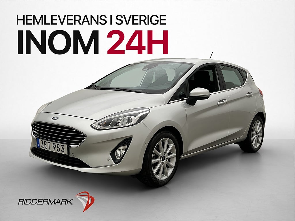 Ford Fiesta 1.0 100hk Titanium Kamera Dragkrok Rattvärme