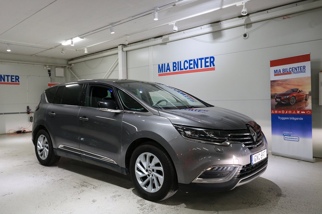 Renault Espace 1.6 dCi160HK 7Sits Panorama  Skinn GPS 