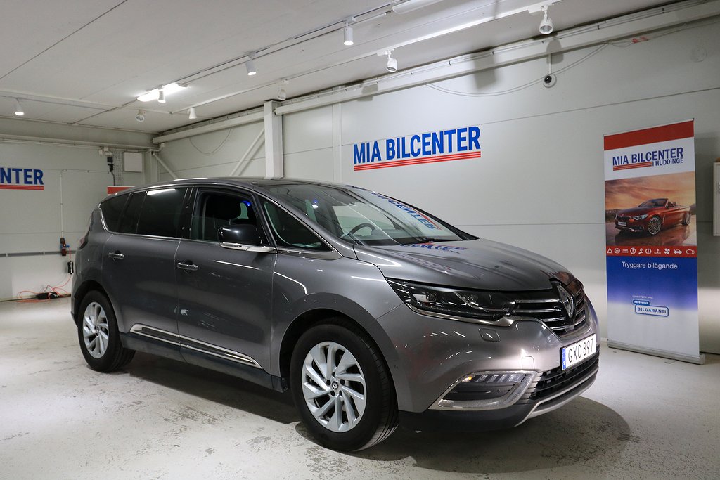 Renault Espace 1.6 dCi EDC160h 7-Sits Pano Skinn GPS 