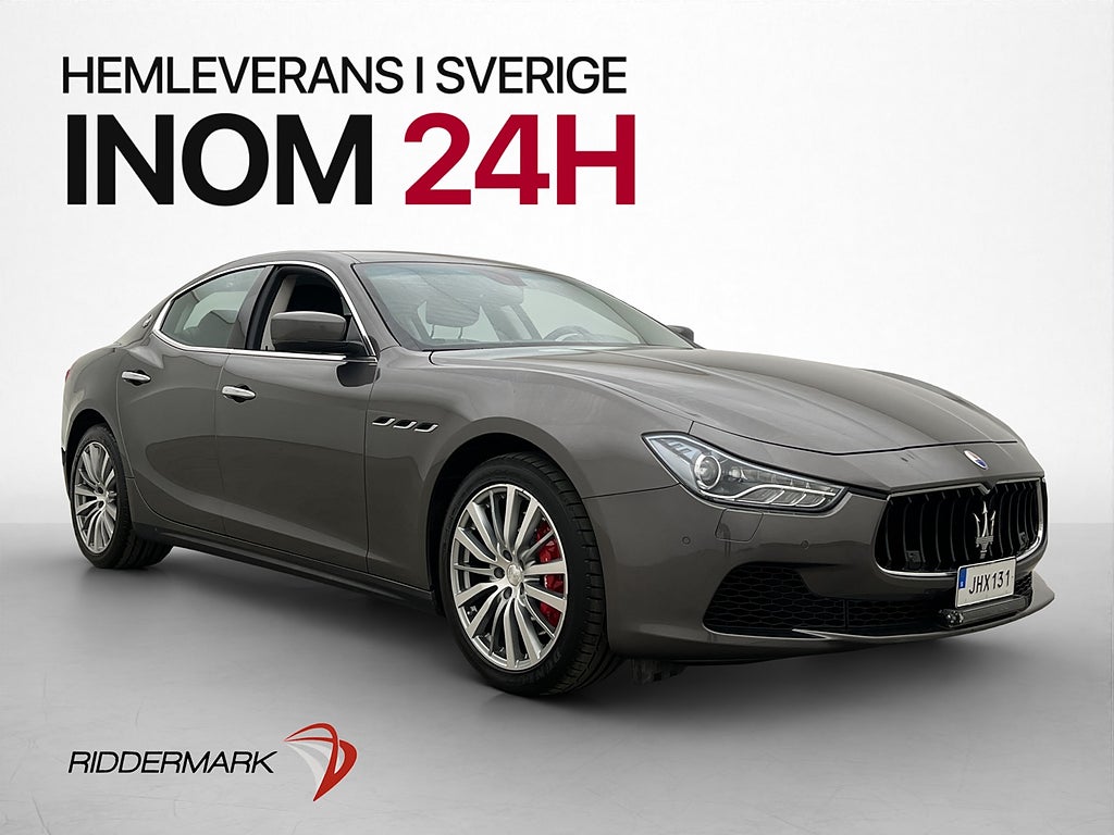 Maserati Ghibli S Q4 410hk Kamera Skinn Svensksåld