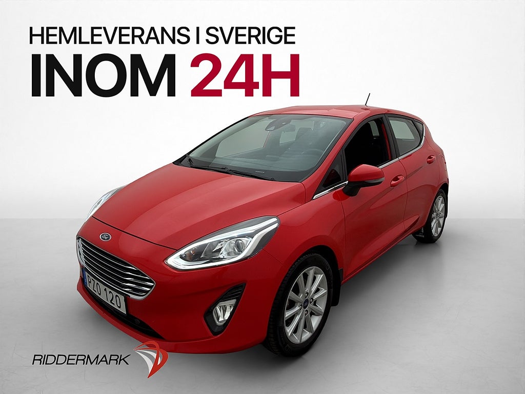 Ford Fiesta 1.0 100hk Titanium Värmare Adaptiv-Fart