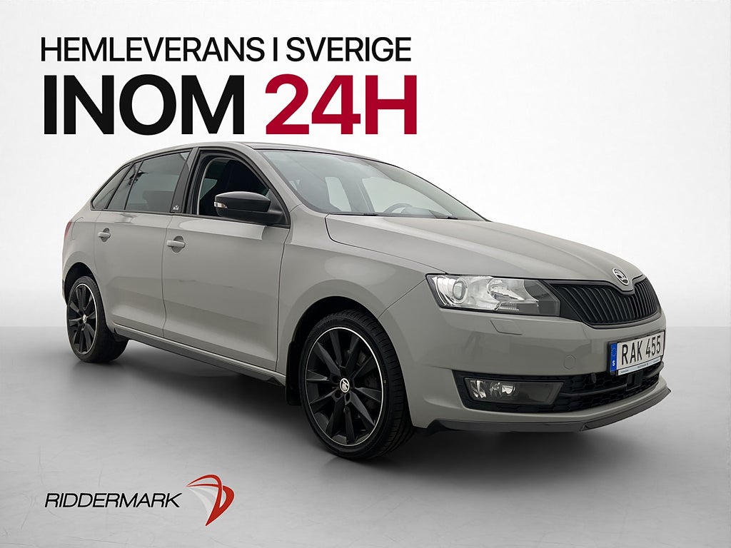 Skoda Rapid 110hk Monte Carlo Pano Sensor CarPlay