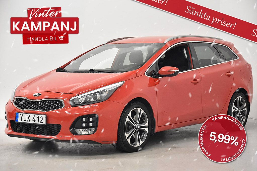 Kia Cee´d 1.6 CRDi KAMPANJ GT-Line Navi B-Kam Rattvärme 136hk