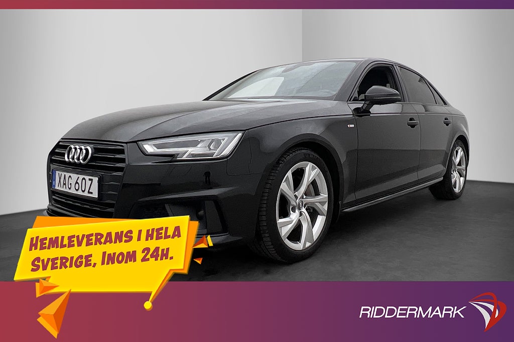 Audi A4 Sedan 40 TDI 190hk S-Line Dragkrok Värmare Sensorer