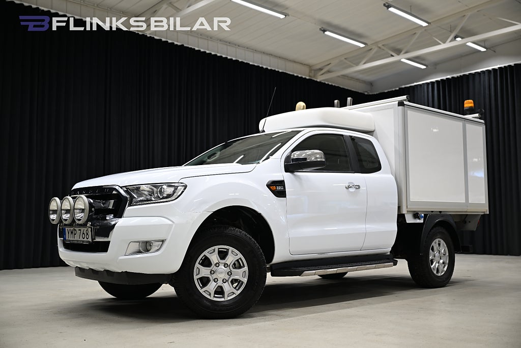 Ford ranger 2.2 TDCi 160HK Servicebil|Kåpa|V-Inredd|MktUtrustning