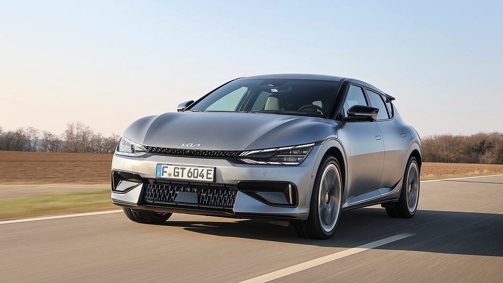 Kia EV6 GT har en räckvidd på 42,4 mil. Foto: Kia