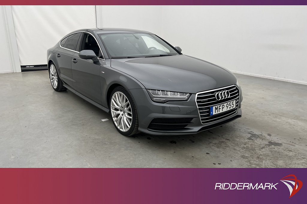 Audi A7 Sportback 2.0 TFSI 252hk Quattro S-Line Skinn