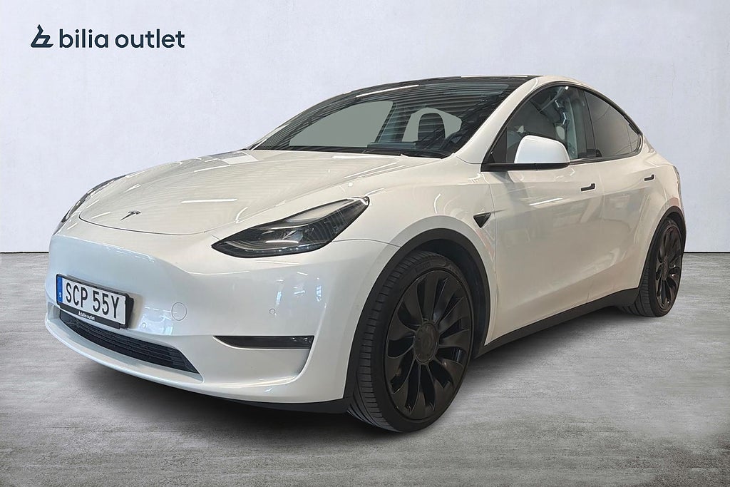 Tesla Model Y Performance Autopilot MOMS Panoglas 360° Svensksåld 