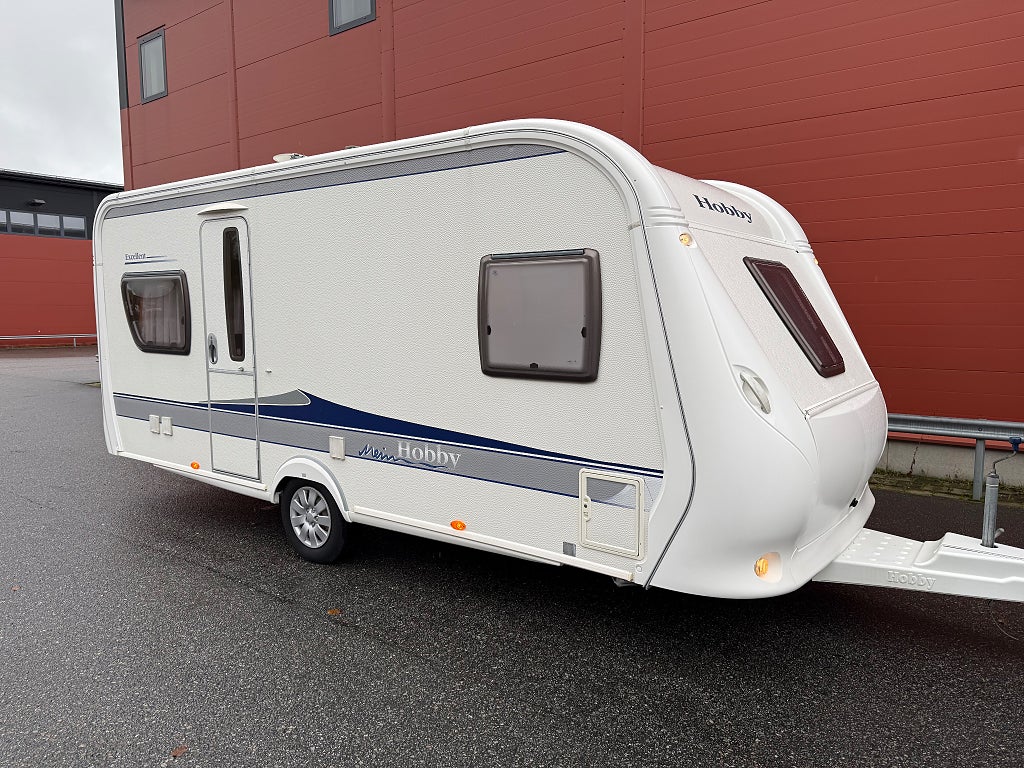 Hobby 495 UFE Excellent dubbelbädd cykelställ,markis 