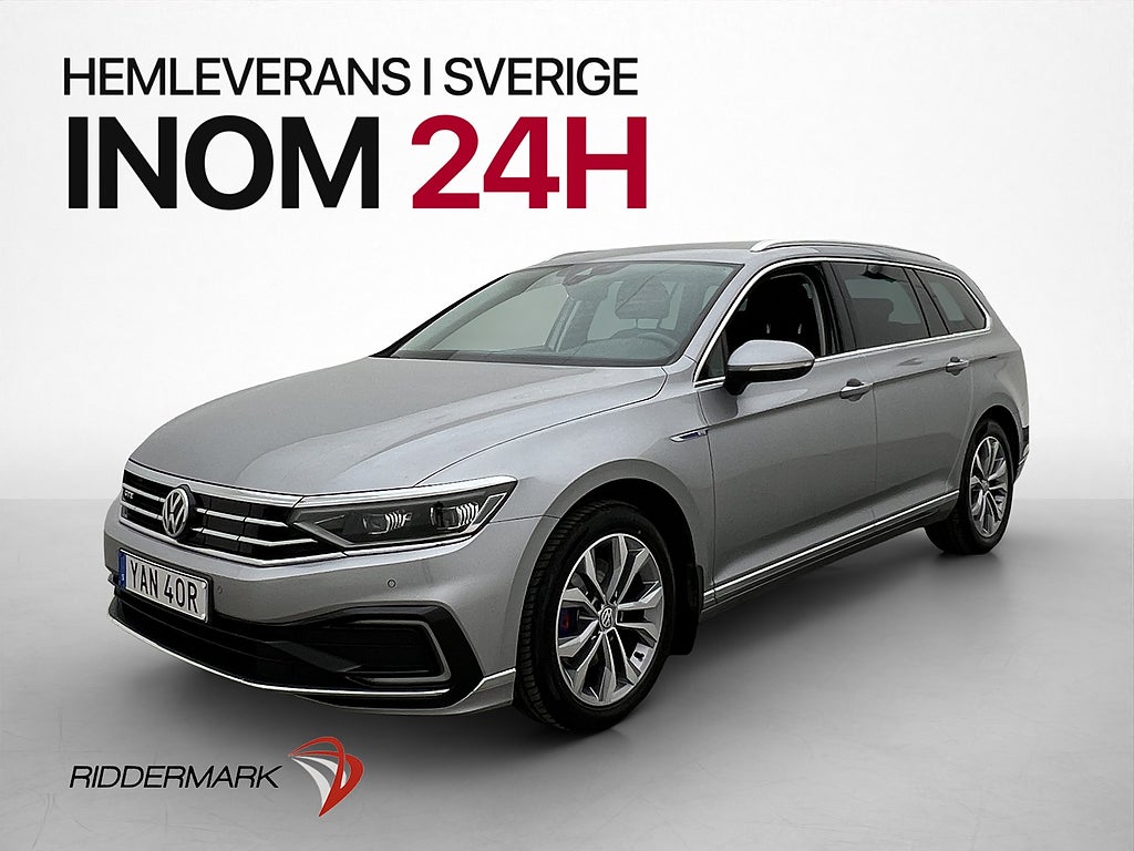 Volkswagen Passat GTE 218hk Cockpit Drag Kamera Värmare Navi