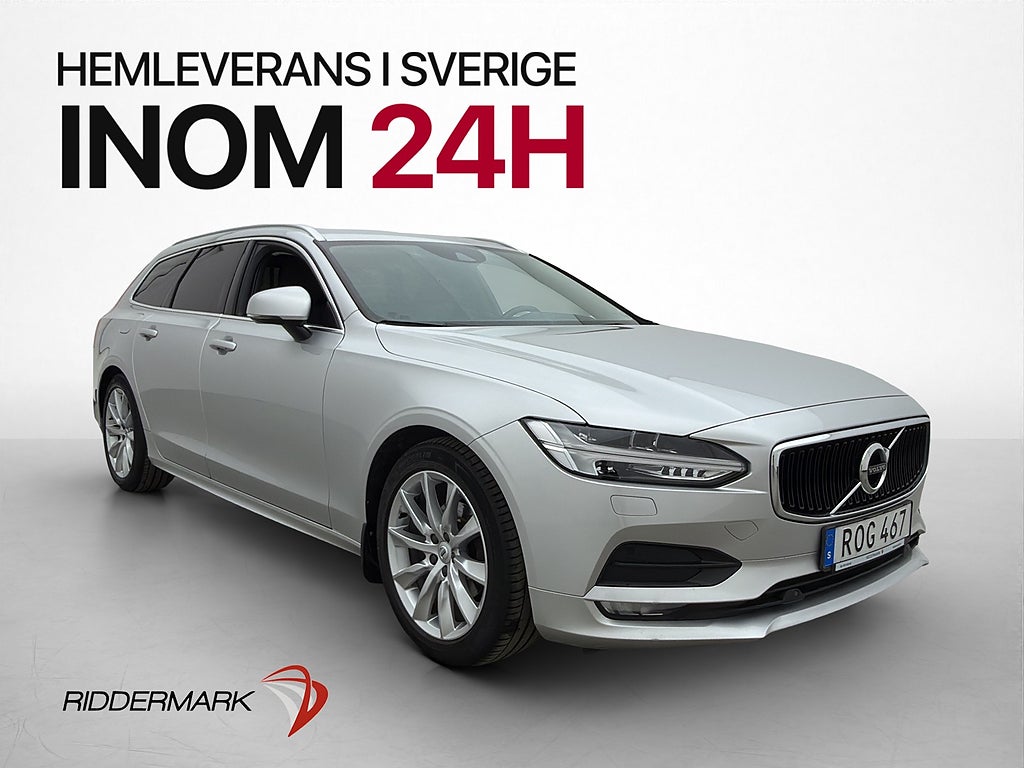 Volvo V90 D3 Momentum HUD Kamera Värmare Drag CarPlay Navi