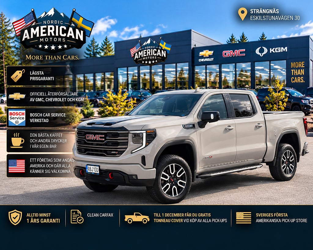 GMC Sierra 1500 1500 AT4 6.2 V8 - I LAGER - Skatt 2.010 - Fullutrustad