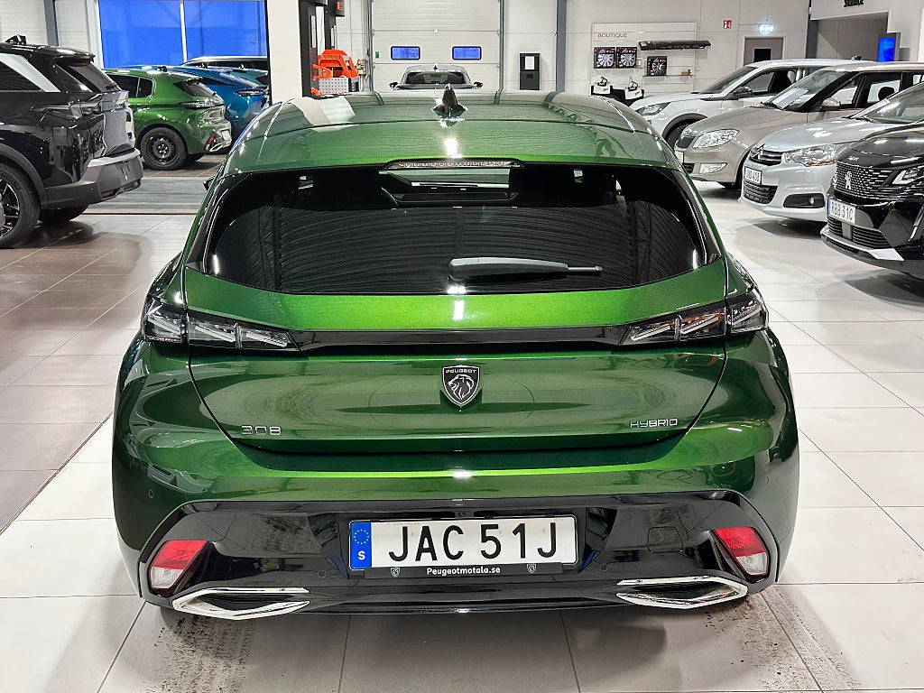 Peugeot 308 GT Plug-In Hybrid 225hk EAT Nyservad  thumbnail