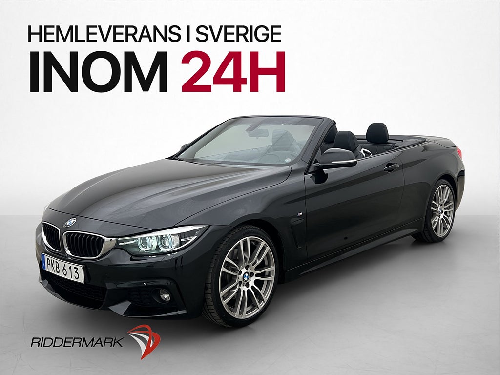 BMW 430 i Convertible 252hk M Sport Läder LED P-Sensorer