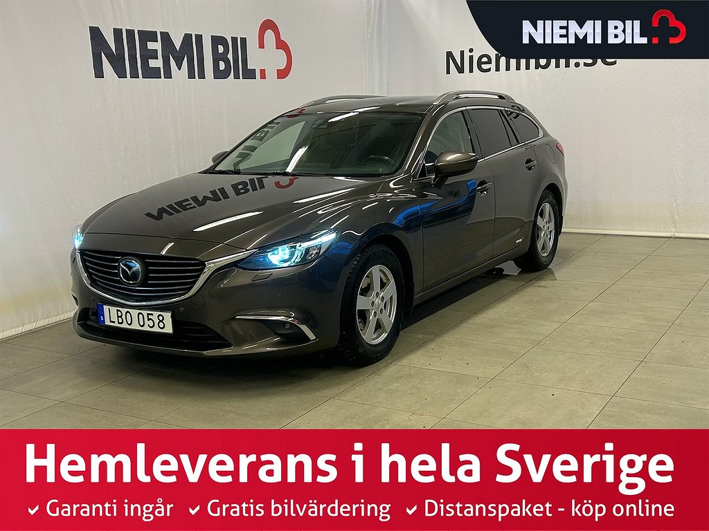 Mazda 6 2.5 192hk Optimum Drag/MoK-Värm/BOSE/Kamera/SoV-Däck