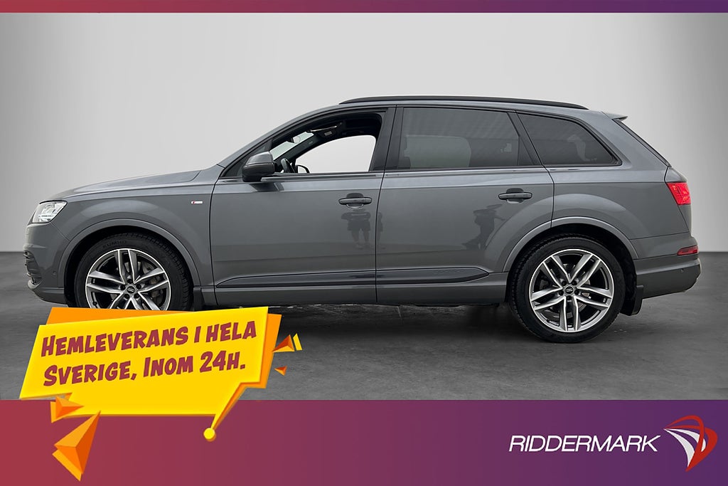 Audi Q7 50 TDI Q S-Line Pano 7-Sits Cockpit Värm Bose Skinn