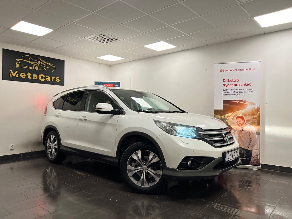 Honda CR-V 2.2 i-DTEC 4WD 150hk|Dragkrok|Nyservad|B-kamera|2 Ägare