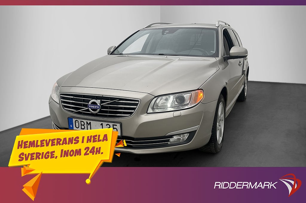 Volvo V70 D4 163hk Summum Skinn P-Värm VoC P-Sensorer Drag