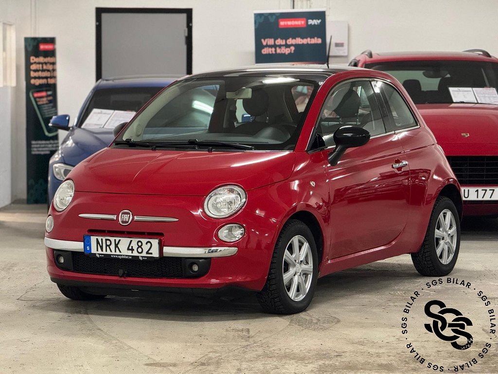 Fiat 500 1.2 8V Lounge|Panorama|Värmare Euro 6